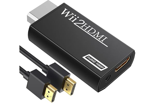 GANA Wii to hdmi Converter, wii to hdmi Adapter, wii to hdmi1080p 720p Connector Output Video & 3.5mm Audio - Supports All Wii Display Modes
