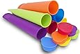 Adimoldo BEST Ice Cream Maker For Kids - Set of 6 Colorful Silicone DIY Ice Pop Molds or Snack Containers for Children