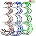 JOYIN 18 PCS Football Hanging Swirl Decorations, Football Touchdown Party Banners, Sport Game Day Party Supplies