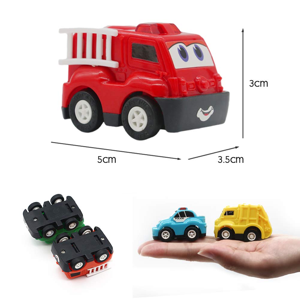 Véhicule Miniature Camion 9 Pcs Tire Hacia Atrás el Coche de Juguetes para Niños Niñas
