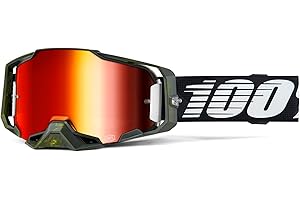 100% ARMEGA Goggles - Eyewear for Dirt Bikes, Motocross, Motorcycle, & Bike Sports - Durable Mountain Biking Goggles