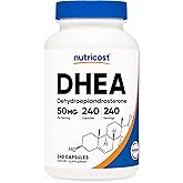 Nutricost DHEA 50mg, 240 Capsules - Gluten Free, Soy Free, Non-GMO, Supplement