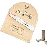 Pregnancy Announcement for Dad, Hi Daddy Wooden Sign Pregnancy Test Keepsake, Baby Surprise Reveal to Husband, Daddy to Be Gift for Pregnancy Announcement Ideas