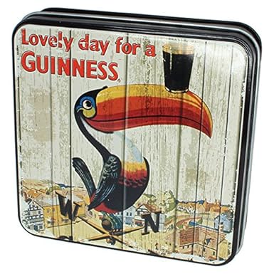 Guinness Fudge in Geschenkdose verziert mit Tukan und Wetterfahne, 100g