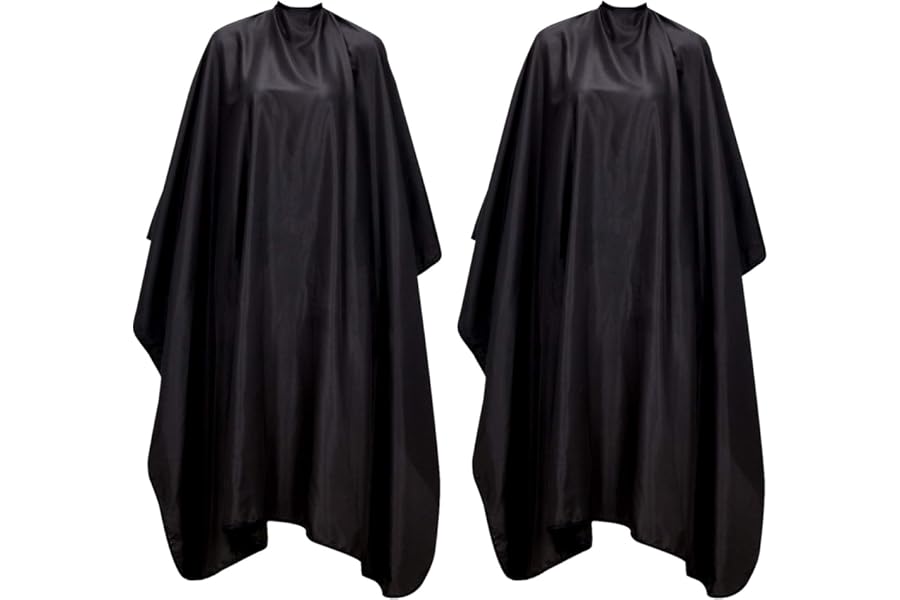 Oak Leaf Hair Cutting Capes, Water-resistant & Antistatic Salon Haircut Capes with Snap Closure for Styling, 57×67 Inches, Pack of 2
