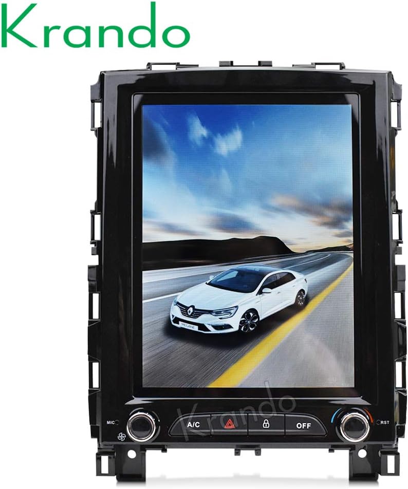 Krando Car Radio Android 8.1 10.4" Tesla Vertical Screen Audio for Renault Koleos 2016+ Megane 4 2017+ GPS System(2+32G)
