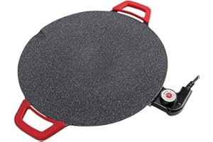 yiyao Electric Skillet Griddle Smokeless Electric BBQ Grill Baking Trays Nonstick Cooking Griddle Pan Pancake Maker US Plug