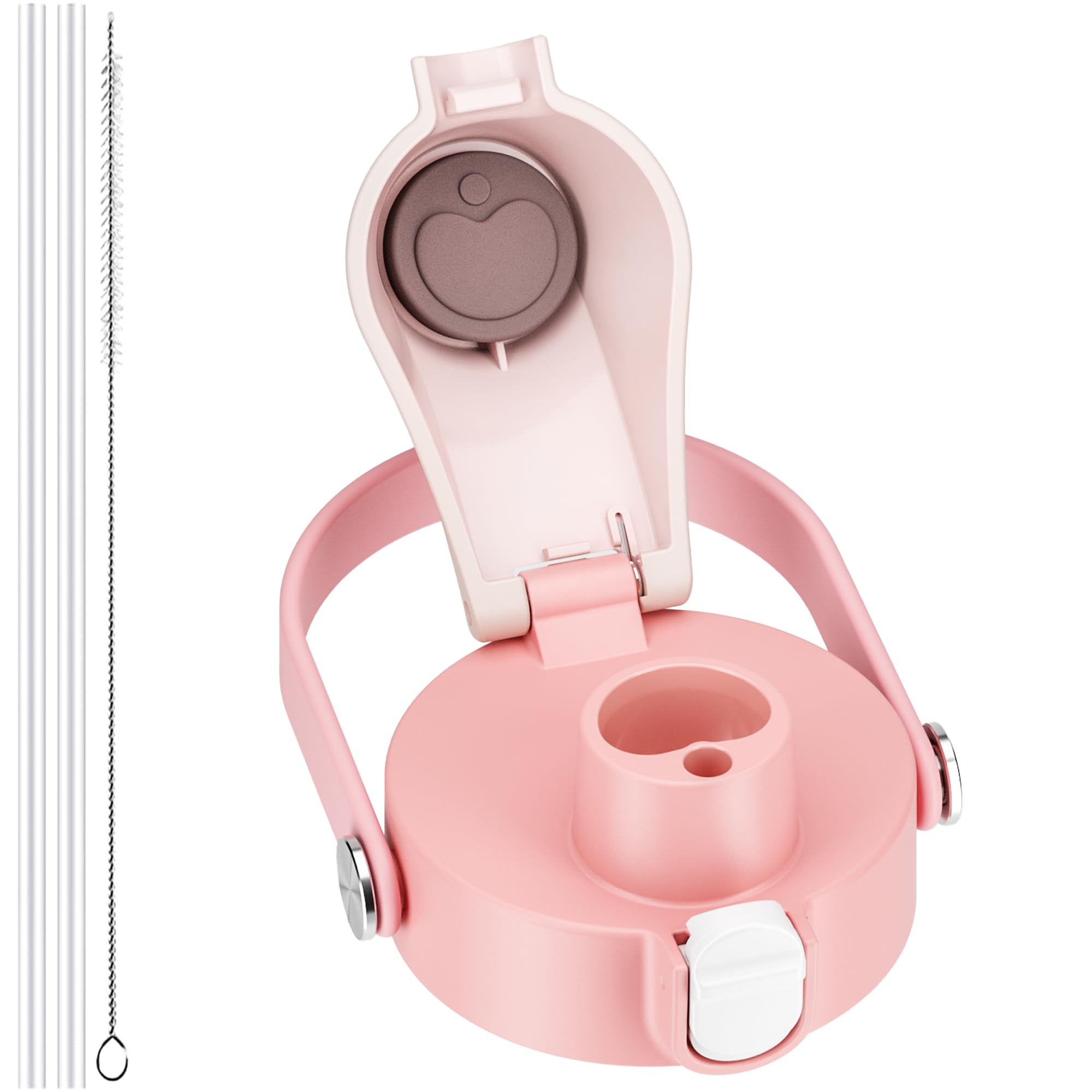 Photo 1 of 2 IN 1 Lid for Owala Freesip Cups, Replacement Lid for Owala 16oz 24oz 25oz 32oz 40oz, One Button Water Bottle Top Lid,BPA-Free Owala Accessories, Leak-Proof and Dishwasher Safe