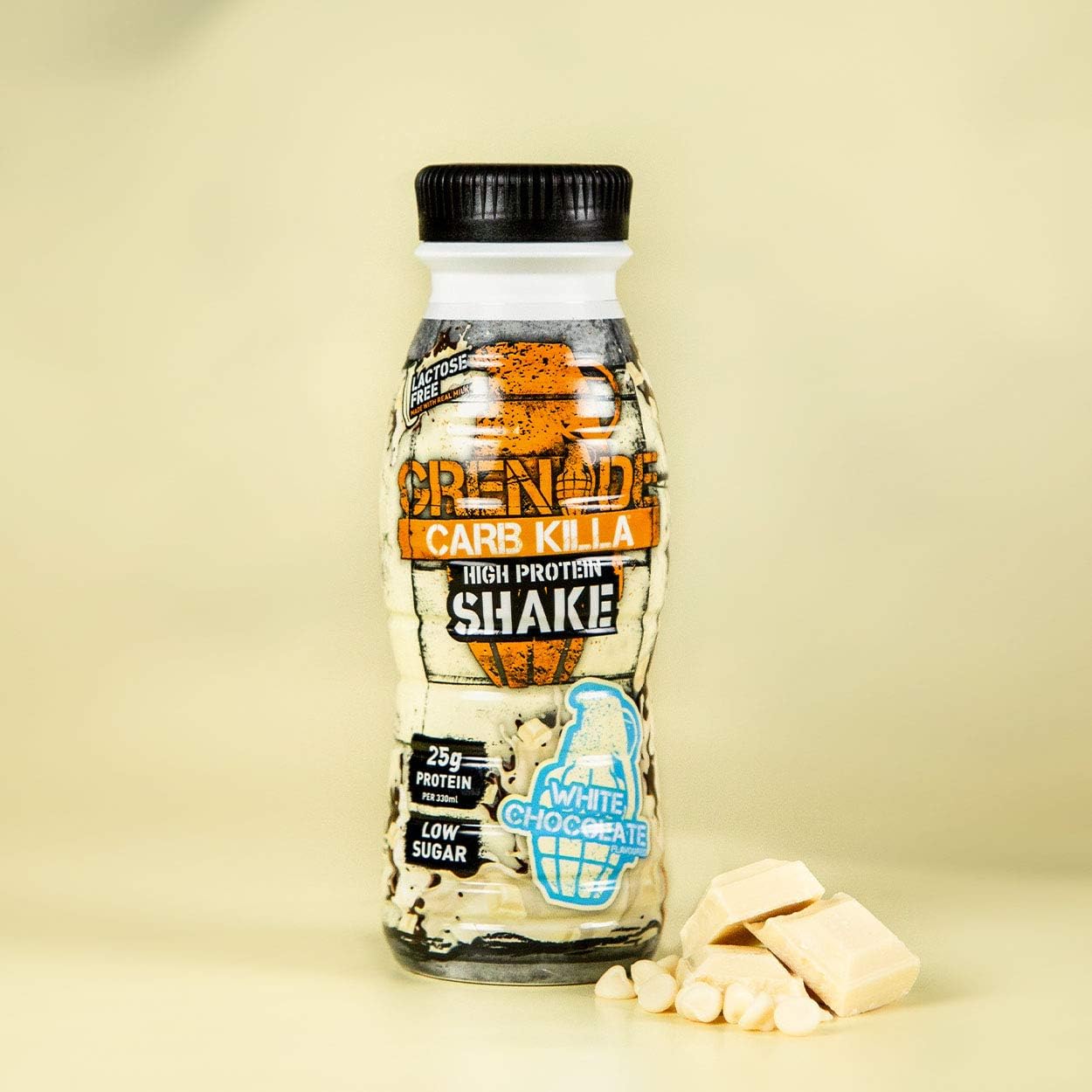 Grenade White Chocolate High Protein Shake, 8 x 330 ml - Ready to Drink Milk Protein Shakes with over 24 g Protein per Bottle - Image 4