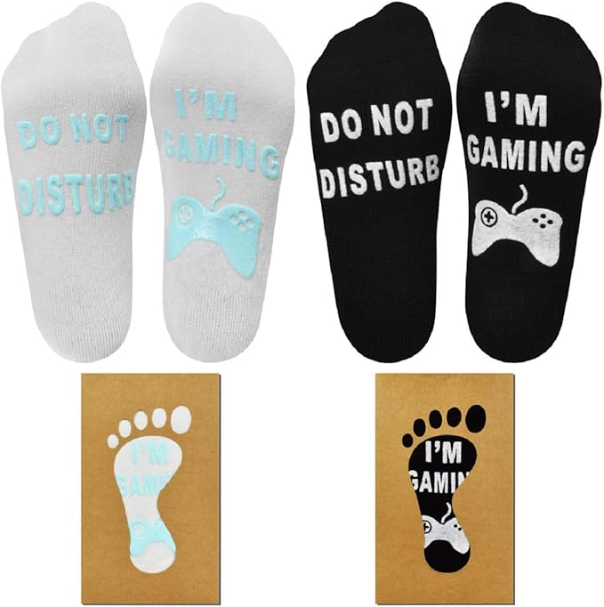 Tuopuda Chaussettes Fantaisie Drole Courtes Coton Gamer Socks Do Not Disturb I M Gaming Socquettes Ankle Socks Nouveaute Cadeaux Noel Amazon Fr Vetements Et Accessoires