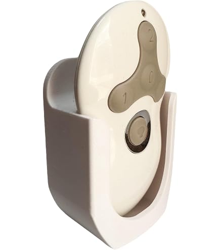 MKS Ceiling Fan Remote Holder – Wall Mount For Hunter 99122 & 99123, White Plastic