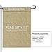 HBlife Personalized Blank Burlap Garden Flag Happy Camper Banner Lawn Yard Outdoor Seasonal Holiday DIY Flag for New Home Gift Wedding Gift Housewarming Gift Home Decor One-Sided (Set of 1)