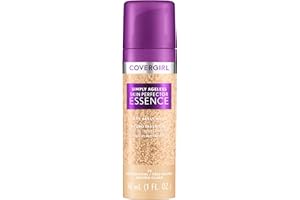 Covergirl Simply Ageless Skin Perfector Essence Foundation, 25 Light-Neutral, Tinted Skincare Makeup Hybrid, Sheer Tint, Radiant Finish, Glowy Finish, Vegan Formula, 1.0oz
