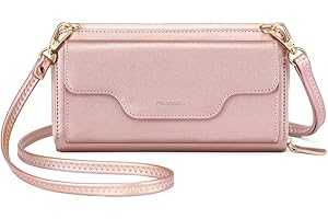nuoku Crossbody Bags for Women, Wristlet Wallets for Women, Small Clutch Purses for Women, Cell Phone Wallet, Rfid Wallet