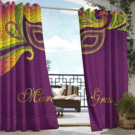 Amazon Com Donahome Kids Curtains Mardi Gras Colorful Lace