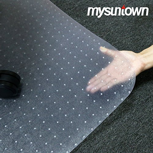 image for Mysuntown Carpet Chair Mats, PVC Vinyl Chair Mat for Carpeted Floors w