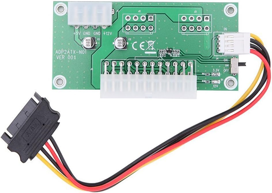 Leboo 24-Pin PSU Multiple Power Supply Adapter Power Synchronous Starter, Mining Expanded Ded