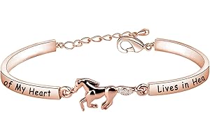 Zuo Bao Horse Memorial Jewelry Horse Lover Bracelet A Piece of My Heart Lives in Heaven Gift Loss of Horse Bracelet