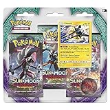 Pokemon Sun and Moon Guardians Rising 3 Pack Blister