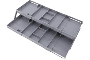 WGFOIP Drawer Organizer Expandable Folding Jewelry Earring Storage Display Case for Makeup Desk Plastic Material Office Kitch