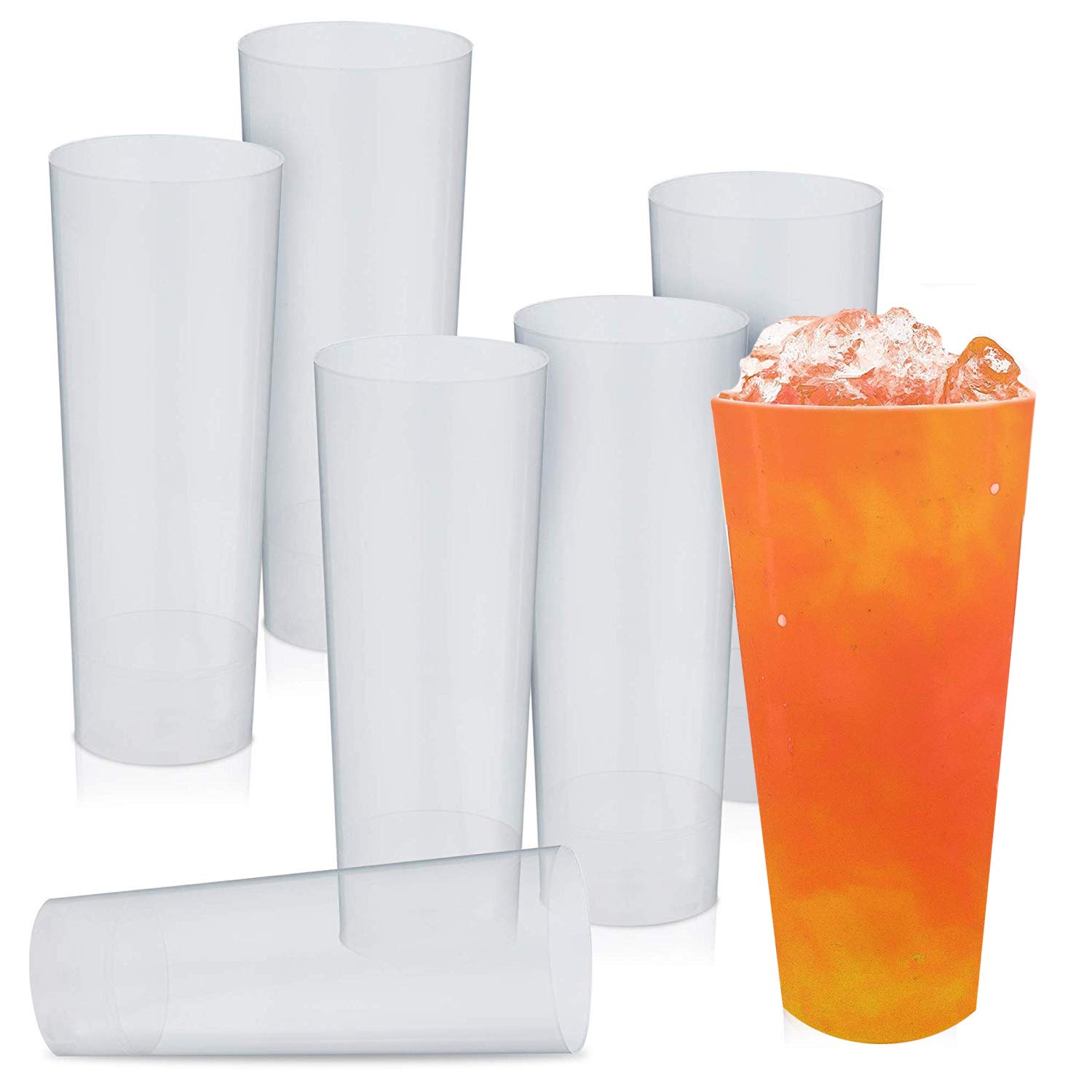 Set de 40 vasos altos de 300ml. Ideales para fiestas.