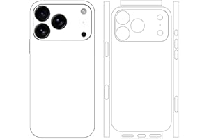 Skin Sticker Compatible with iPhone 16, 17 Pro Max, Phone Cover Protector White Film Vinyl Decal for Camera, Side (for 17 Pro
