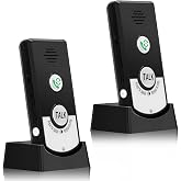 Wireless Intercom System for Home, 2 Way Range, with Doorbell Feature | Walkie Talkie Communication Device for Elderly Monitoring, Home and Office Use, Easy Install Intercom