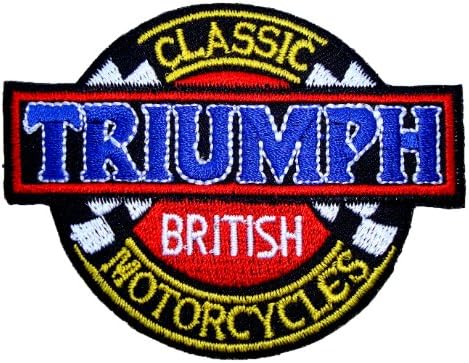 Triumph British Classic Motorcycles Emblem Jackets BT24 iron on Patches