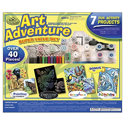 Royal and Langnickel Art Adventure Super Value Kit, 40-Piece, Yellow