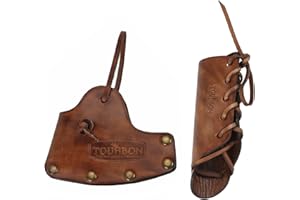 TOURBN Tourbon Leather Axe Handle Guard Collar Holster Hatchet Blade Cover (1 Set)