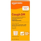 Amazon Basics 12 Hour Cough DM Syrup, Extended-Release Dextromethorphan, Orange Flavor Liquid Medicine, 5 fl oz (Pack of 1) (Previously Care)