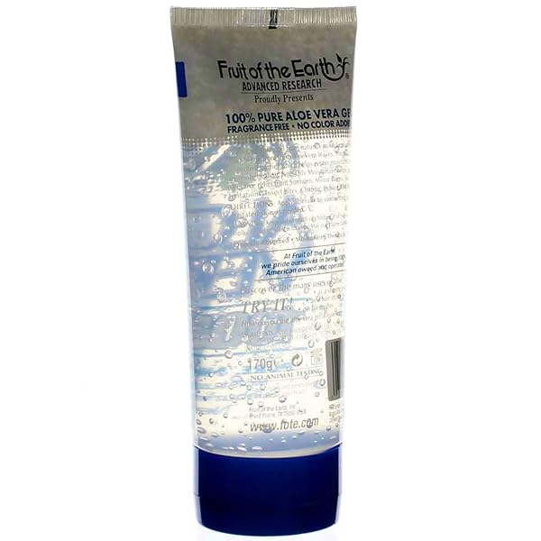 FRUIT OF THE EARTH ALOE VERA 100% GEL 6 OZ (PACK OF 2)