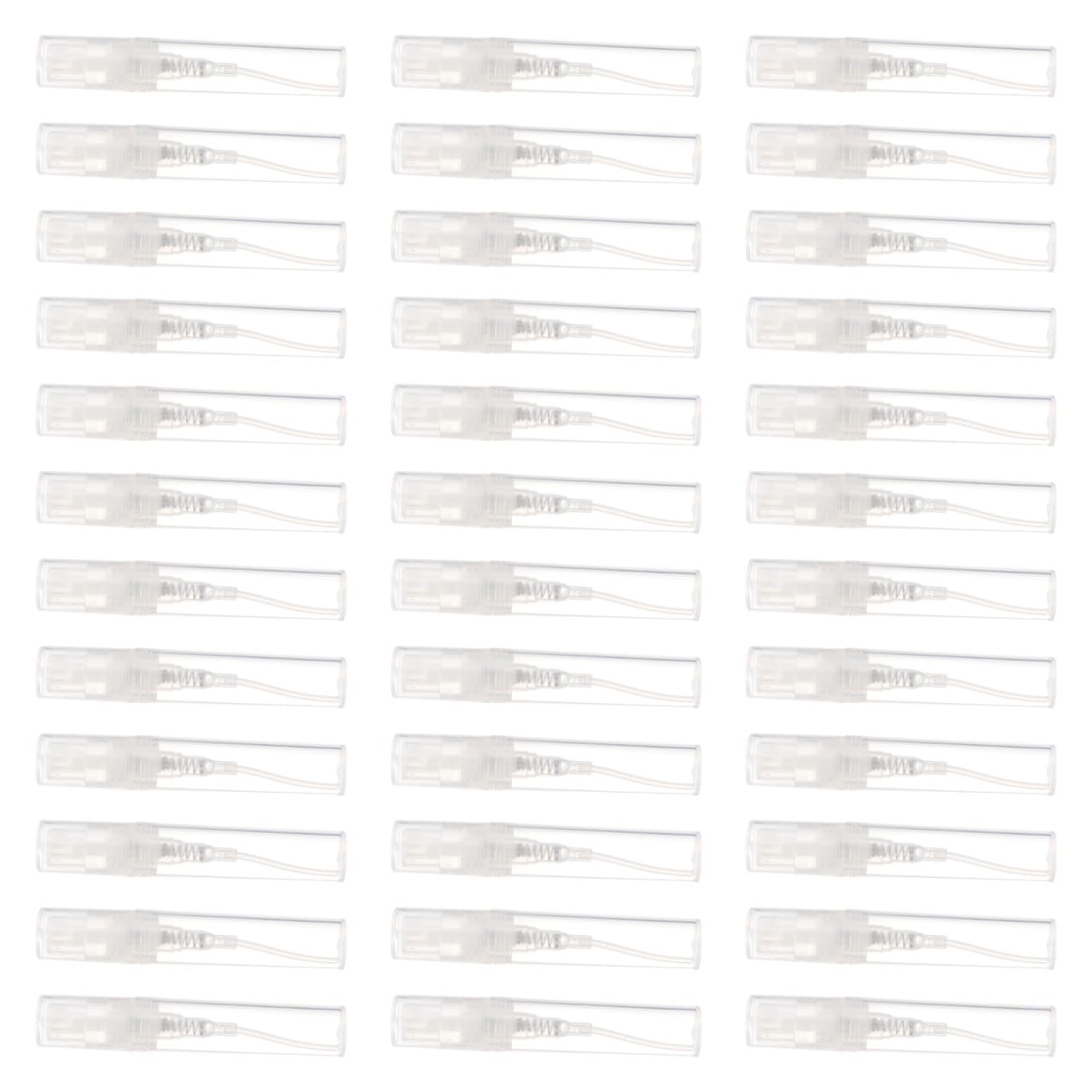 Lurrose 60pcs 3ml Mini Plastic Spray Bottles Clear Empty Mist Refillable Empty Bottles for Cleaning Perfume Essential Oils Travel