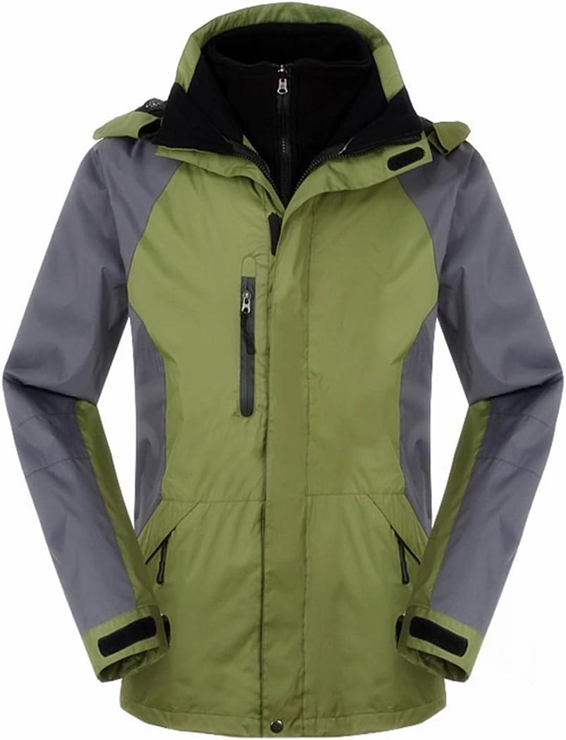 Bellaoutdoors Men's Waterproof Jacket Army Green Large