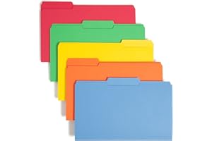 Smead Colored File Folder, 1/3-Cut Tab, Legal Size, Assorted Colors, 100 per Box (16943)