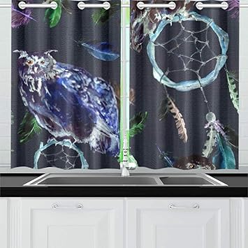 LAXO Cortinas Opacas para la Cocina Ojetes con Aislamiento térmico