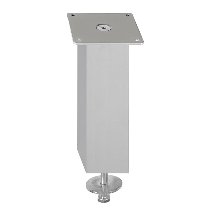 Barkonsole OLBIA 50 x 50 x 170 mm gerade Edelstahloptik Küchentheke