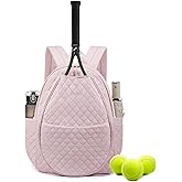Sucipi Tennis Bags for Women, Quilted Tennis Racket Bag Backpack for Tennis Racquet, Pickleball Paddles, Badminton