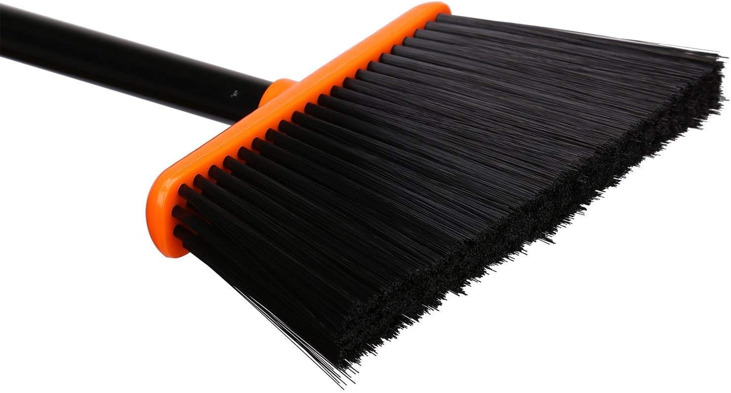 TreeLen Angle Broom and Dustpan Set, Dust Pan Snaps On Broom Handles Orange: Kitchen & Dining