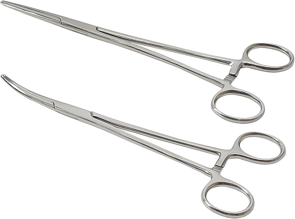 S.F.Pachira 2 Pcs Locking Pliers Piercing Pliers 12.5cm Self-Locking Forceps