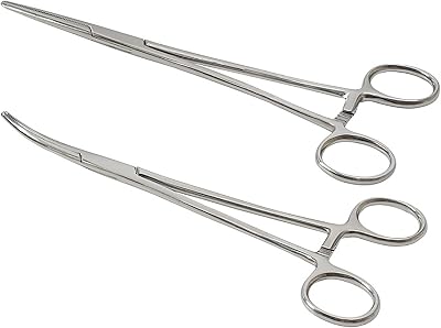 S.F.Pachira 2 Pcs Locking Pliers Piercing Pliers 12.5cm Self-Locking Forceps