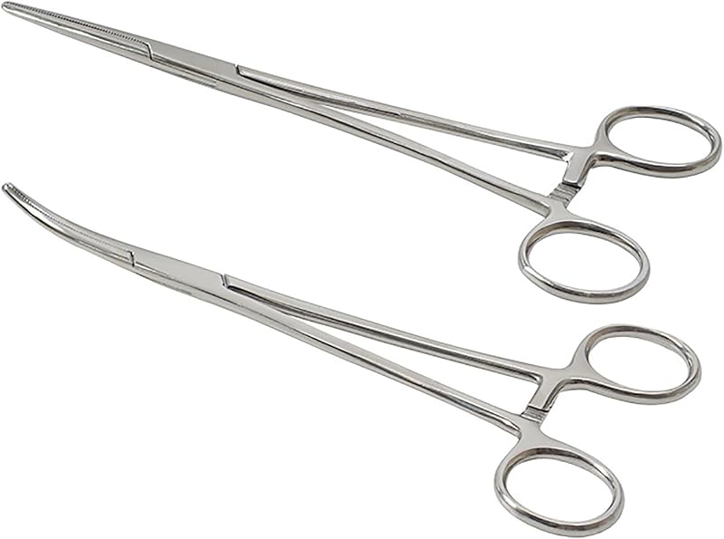 S.F.Pachira 2 Pcs Locking Pliers Piercing Pliers 12.5cm Self-Locking Forceps