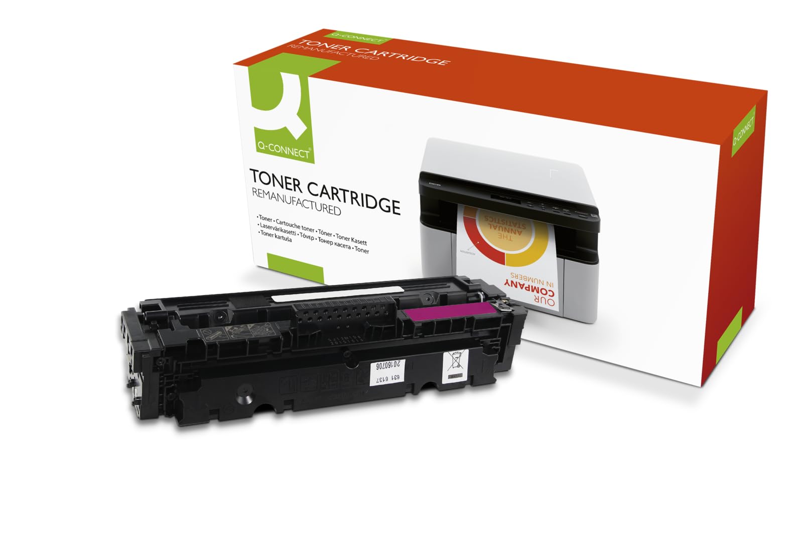 Q-Connect Compatible Solution HP CF413X M452 Laser Toner Cartridge High Yield Magenta CF413X-COMP