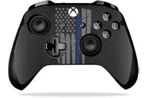 MIGHTY SKINS MightySkins Skin Compatible with Microsoft Xbox One X Controller - Thin Blue Line | Protective, Durable, and Unique Vinyl Decal wrap Cover | Easy to Apply, Remove, and Change Styles | Made in The USA
