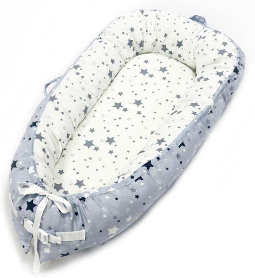 Baby Lounger - Portable Super Soft and Breathable Newborn Infant Bassinet, Newborn Cocoon Snuggle Bed Soft Baby Cushion Breathable Nest