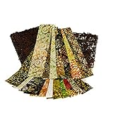Java Batiks 2.5 Inch Jelly Roll, 20 Pack Assorted, (2.5 Inches by 44 Inches) Batik Strips CC114