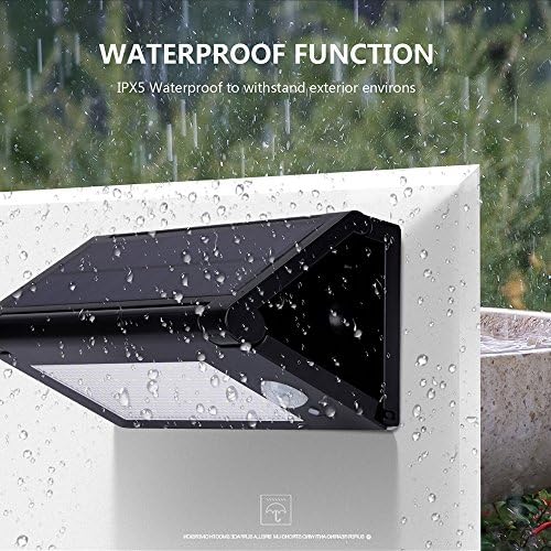 vTopTek Super Bright 800 Lumens 50 LED Solar Powered PIR Motion Sensor Lamp Light Nightlight For Outdoor Staircase Porch Garden Patio Yard Drive Way Lighting (50LED-1PACK)
