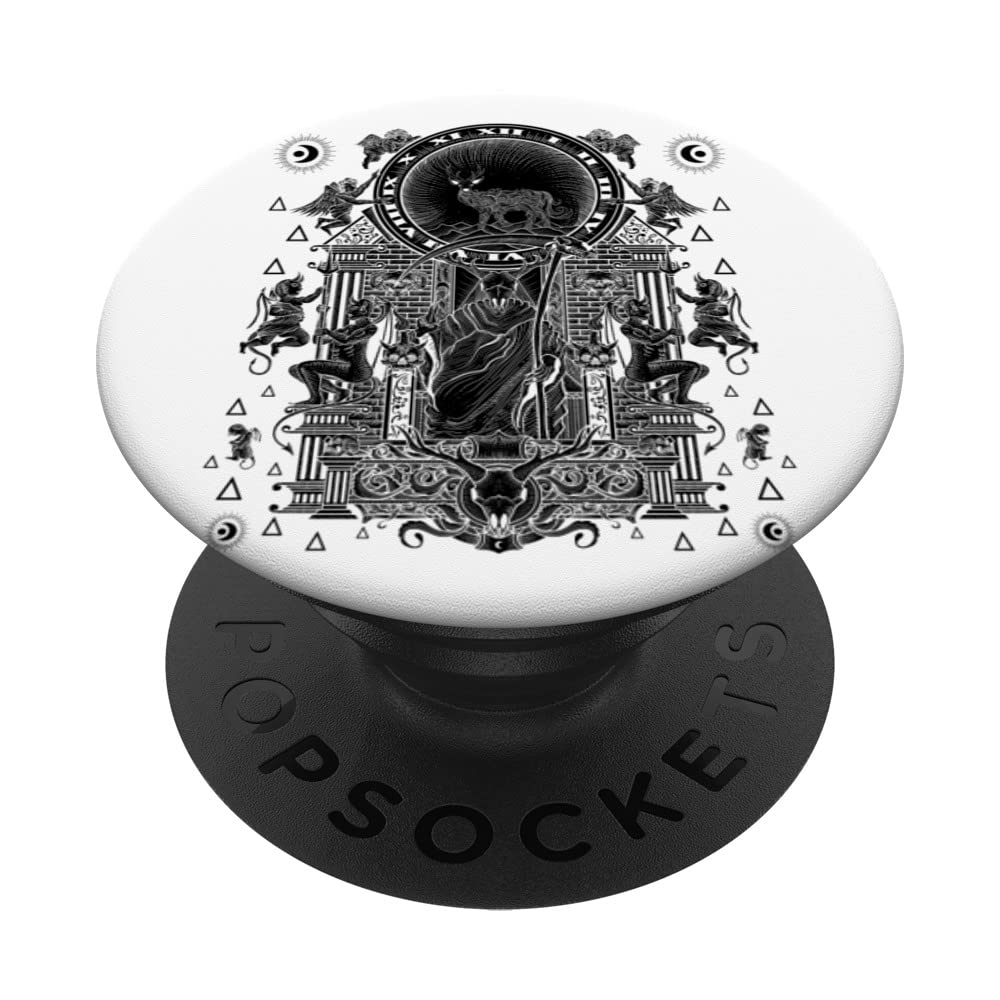 Esoteric Death Tarot Card Art Design Illustration PopSockets Swappable PopGrip