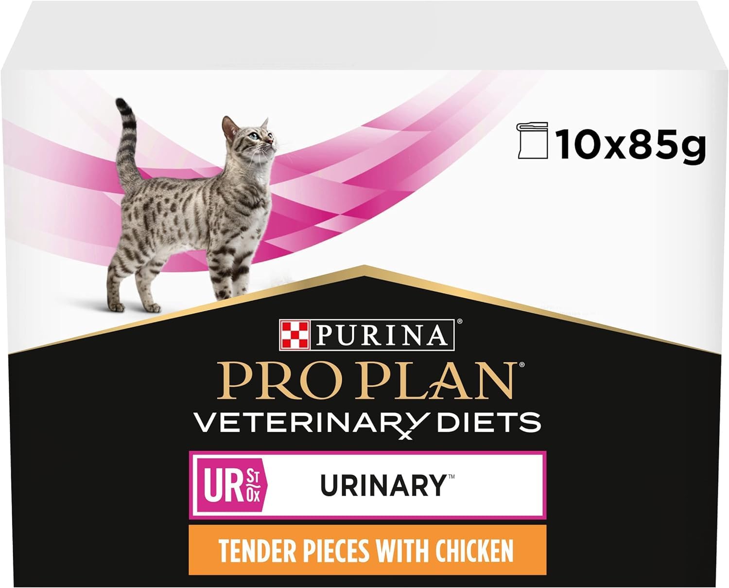 PRO PLAN VETERINARY DIETS UR Urinary Wet Cat Food Chicken 10x85g