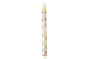 German Countdown Tradition Winter White 12 inch Wax Christmas Advent Candle